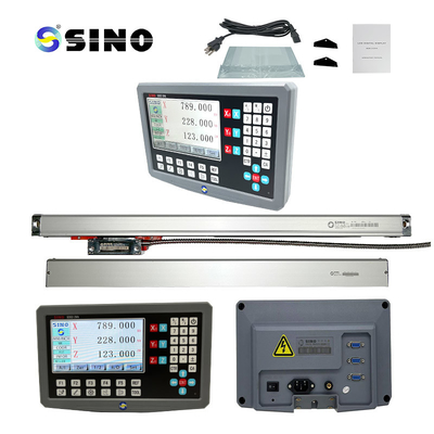 Torno de fresado de 3 ejes con codificador óptico de escala lineal LCD DRO SDS2-3VA