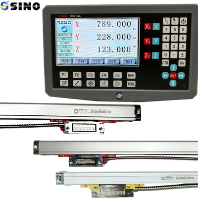 SINO SDS2-3VA Medidor de lectura digital de 3 ejes con regla lineal de vidrio KA300 TTL RS422 señal