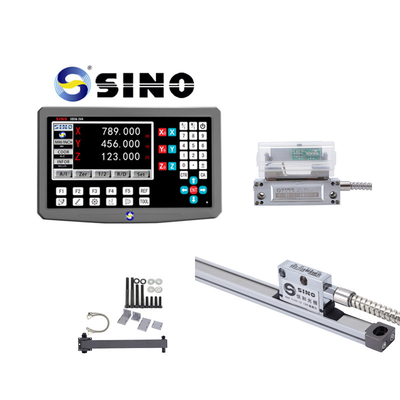 SINO SDS6-3VA Grinder de torno de fresado de 3 ejes con lectura digital SiNO RS422 DRO Encoder óptico a escala lineal