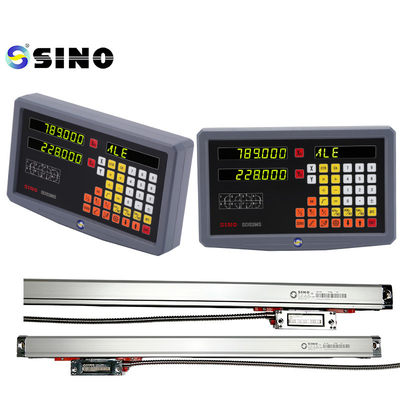 SINO SDS2MS Lectura digital 2 Ejes Ópticos con ángulo de codificación lineal longitud 7-102cm para fresadora