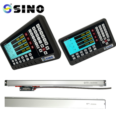 Escala lineal de vidrio gris con cuatro ejes DRO SINO SDS5-4VA Sistema de contador de lectura digital del torno