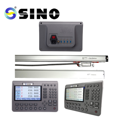 SINO 4 Ejes Sistema de lectura digital SINO SDS200 DRO LCD metálico con kit de codificación lineal para fresadora