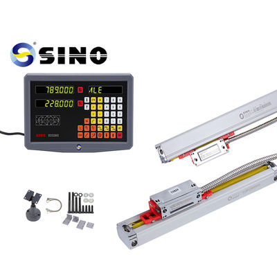 SINO SDS 2MS Kit de lectura digital (DRO) de 2 ejes con balanzas magnéticas para fresadoras