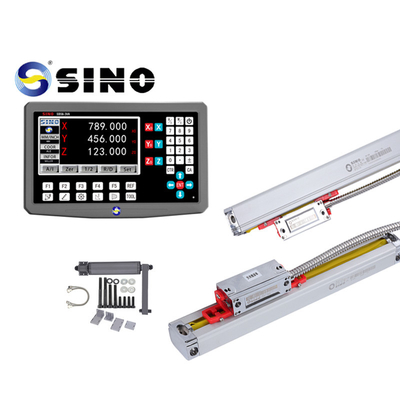3 Ejes de lectura digital de escala lineal Encoder de rejilla sino SDS6-3VA Conjunto DRO de fresado de torno