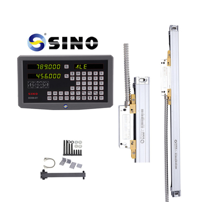 SDS6-2V Dro y SINO Linear Glass Rulers para mejorar eficazmente la eficiencia del procesamiento de metales