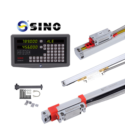 SINO SDS6-2V DRO 2 Ejes de lectura digital con equipos de LED de metal Dos reglajes de codificación lineal para la máquina de torsión de fresado