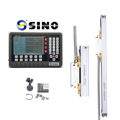 Sensor de codificación de escala lineal de vidrio completo para torno de fresado con lectura digital LCD de 4 ejes