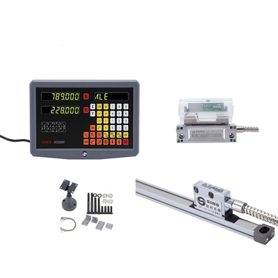 SDS 2MS DRO Kit Escala lineal de vidrio para fresado del torno TTL SINO 2 Ejes Sistema de instrumentos de prueba de lectura digital