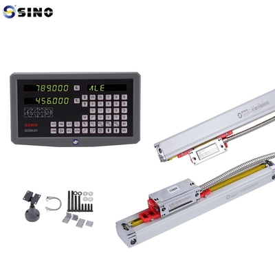 SINO SDS6-2V DRO 2 Ejes de lectura digital con equipos de LED de metal Dos reglajes de codificación lineal para la máquina de torsión de fresado