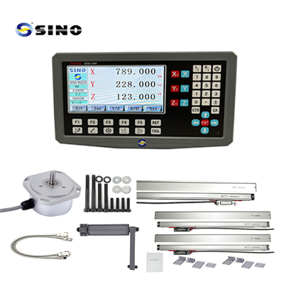 SINO SDS2-3VA 0.5um Resolución DRO 3 Eje Medidor de lectura digital RS422 señal para el molino de torno