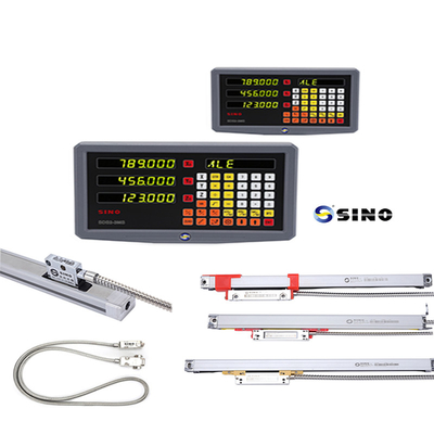 Sistema de lectura digital SINO SDS2-3MS con pantalla numérica de 3 coordenadas para máquinas de torno y fresado