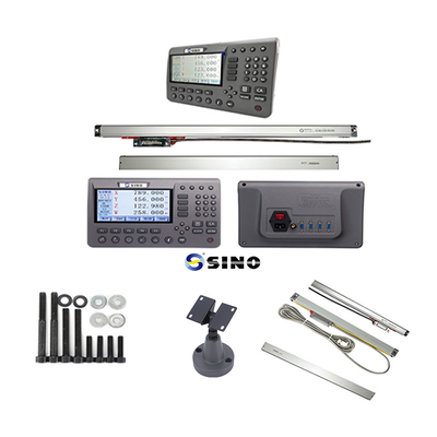 SINO SDS200 4 Ejes Sistema de lectura digital de LCD de metal SINO 285x195x53cm Durable con Kit de codificación lineal para torno
