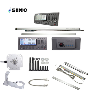 Sistema de lectura digital SINO 4 Ejes SDS200 LCD de metal 285x195x53cm Durable para la máquina de fresado de torno