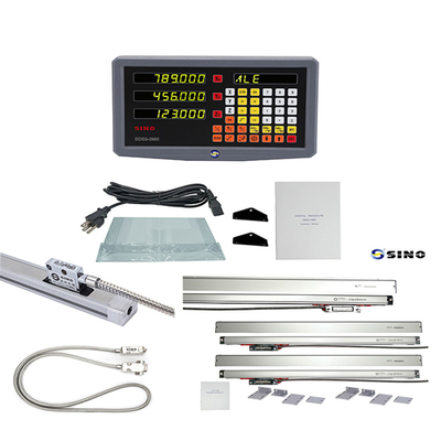 SINO SDS2-3MS Sistema de lectura digital 15VA DRO práctico de 3 ejes para plástico Sistema de DRO a escala lineal