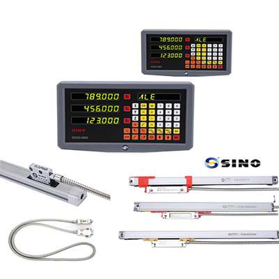 SINO SDS2-3MS Sistema de lectura digital 15VA DRO práctico de 3 ejes para plástico Sistema de DRO a escala lineal