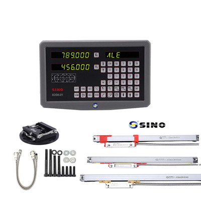 Lectura digital de 2 ejes SINO SDS6-2V DRO con kits LED de metal Dos reglajes lineales para fresadora