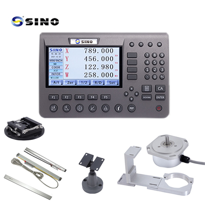 Sistema de lectura digital de 4 ejes SDS200 LCD de metal duradero con codificador lineal para máquina de torno