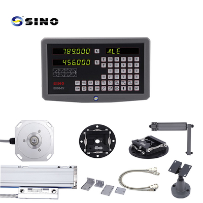 SDS6-2V Sistema de lectura digital SINO Dro 2 Ejes con regla de escala lineal de vidrio para molino de torno