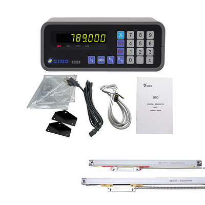 SINO SDS3-1 Sistema de visualización digital de eje único kits de escala de codificador lineal de vidrio para máquina de molienda de fresado de torno