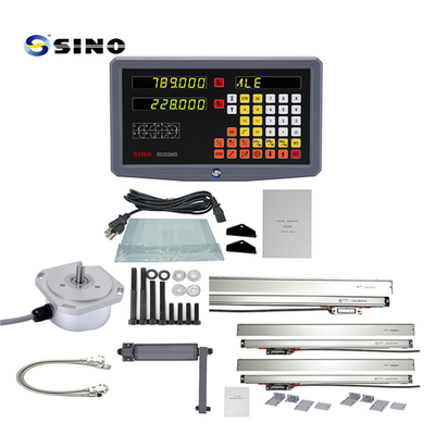 Sistema de lectura digital del torno SINO de 2 ejes SDS2MS AC 100-240V Multifuncional con escala lineal para máquinas de torno y fresado