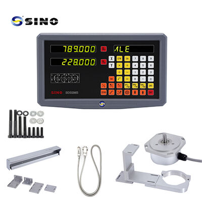 SINO SDS 2MS Kit de lectura digital (DRO) de 2 ejes con balanzas magnéticas para fresadoras