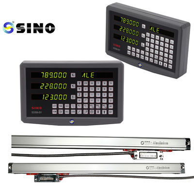 Buen precio SINO SDS6-3V Kits de lectura digital gris DRO 3 Axis 1um Medidor de escala lineal de vidrio Fresadora en línea
