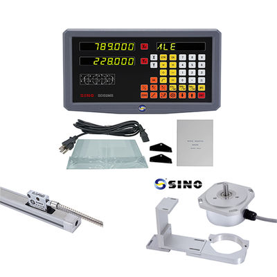 Lectura digital óptica de 2 ejes SINO con codificador lineal, longitud 70-1020mm, para fresadoras, tornos y mandrinadoras