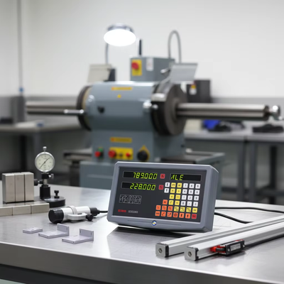 Buen precio Sistema de lectura digital de dos ejes para fresadoras con resolución de 0,005 mm y señal TTL / EIA-422-A en línea