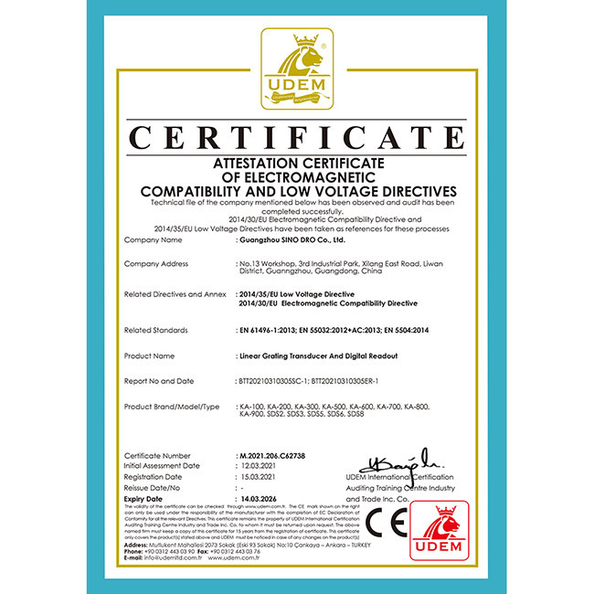 CHINA Guangzhou Sino International  Trade Co.,Ltd Certificaciones